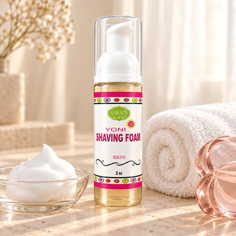Lulu’s Holistics Yoni Shaving Foam – Gentle Cleanse body care Seashell 1 (50ml bottle),2 (50ml bottles),3 (50ml bottles),4 (50ml bottles)