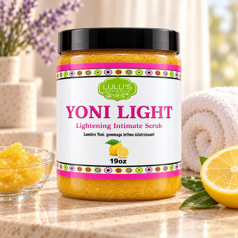 Lulu’s Holistics Yoni Brightening Body Scrub – Exfoliating Cleanse body care White Smoke 8 oz / 1 jar,8 oz / 2 jars,8 oz / 3 jars,8 oz / 4 jars,19 oz / 1 jar,19 oz / 2 jars,19 oz / 3 jars,19 oz / 4 jars