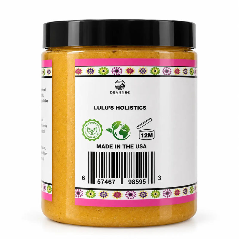 Lulu’s Holistics Yoni Brightening Body Scrub – Exfoliating Cleanse body care Light Gray 8 oz / 1 jar,8 oz / 2 jars,8 oz / 3 jars,8 oz / 4 jars,19 oz / 1 jar,19 oz / 2 jars,19 oz / 3 jars,19 oz / 4 jars