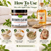 Lulu’s Holistics Lulu's Holistics Turmeric & Bentonite Clay Clarifying Detox Mask (8oz) clay mask Seashell 1-Jar,2-Pack,3-Pack