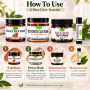 Lulu’s Holistics Lulu's Holistics Ultimate Skin Detox & Glow Routine Complete 4-Piece Set skincare bundle Seashell
