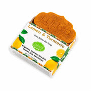 Lulu’s Holistics Pomegranate Mango Turmeric Kojic Shea Butter Bar Soap – Brightening Cleanse Bar soap White Smoke Lemon / 1 Bar
