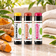 Lulu’s Holistics Lulu's Holistics Turmeric Moisture-Lock Conditioning Lip Balm Variety 3-Pack Bundle lip treatment Antique White