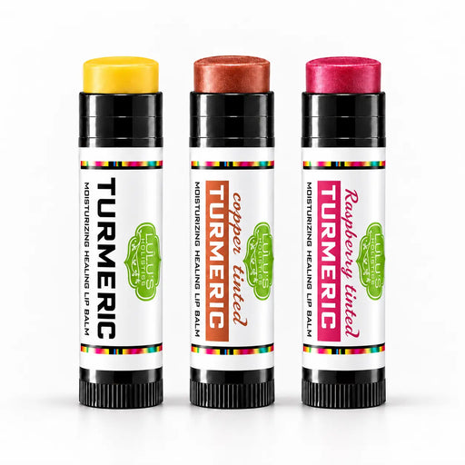 Lulu’s Holistics Lulu's Holistics Turmeric Moisture-Lock Conditioning Lip Balm Variety 3-Pack Bundle lip treatment White Smoke