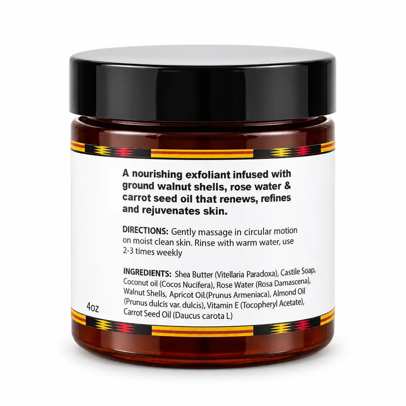Lulu’s Holistics Walnut Face Polish – Polishing & Skin Smoothing Scrub facial scrub White Smoke 1 (4oz jar),2 (4oz jars),3 (4oz jars),4 (4oz jars)