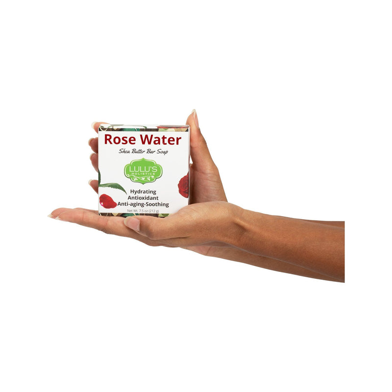 Lulu’s Holistics Rosewater Shea Butter Bar Soap – Hydrating Cleanser for Soft, Smooth, Healthy-Looking Skin Bar soap