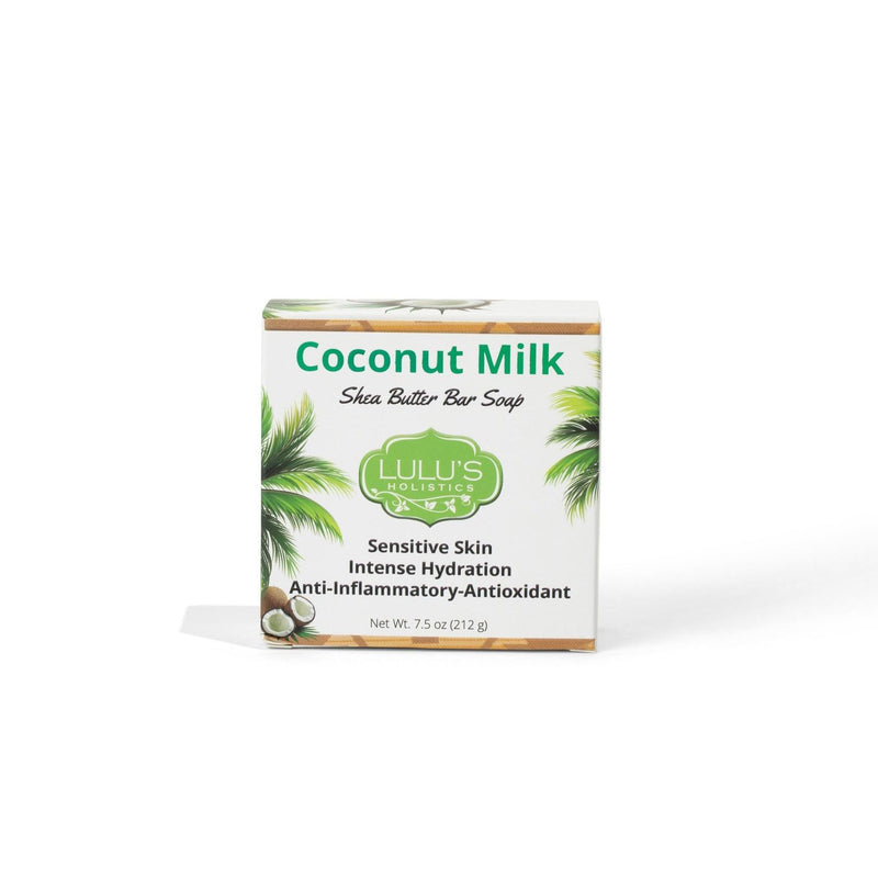 Lulu’s Holistics Coconut Milk Shea Butter Bar Soap – Ultra-Moisturizing Cleanser for Soft, Smooth, Healthy-Looking Skin Bar soap
