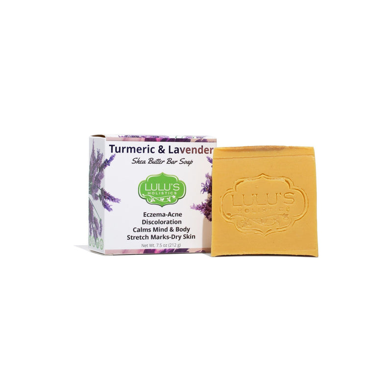 Lulu’s Holistics Turmeric Lavender Shea Butter Bar Soap – Calm, Smooth, Even-Looking Skin Bar soap