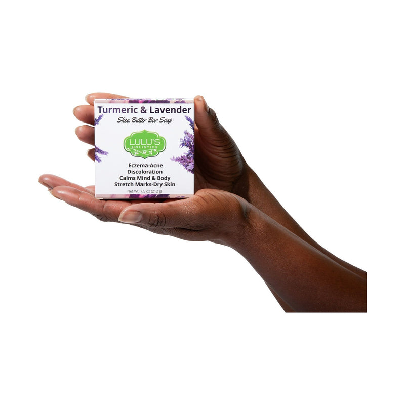 Lulu’s Holistics Turmeric Lavender Shea Butter Bar Soap – Calm, Smooth, Even-Looking Skin Bar soap