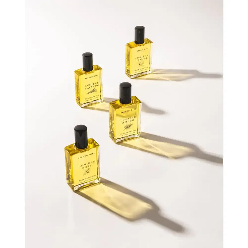 FRENCH GIRL Lumière Body Glow Oil Rose - 3.4 Oz Body Oil