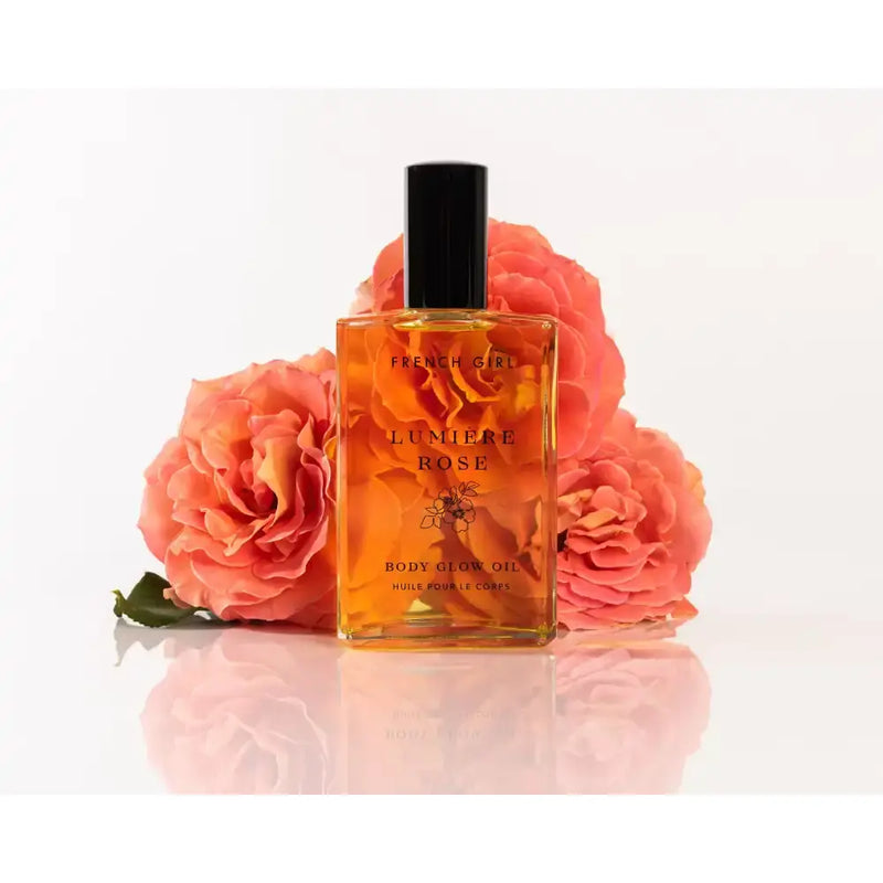 FRENCH GIRL Lumière Body Glow Oil Rose - 3.4 Oz Body Oil