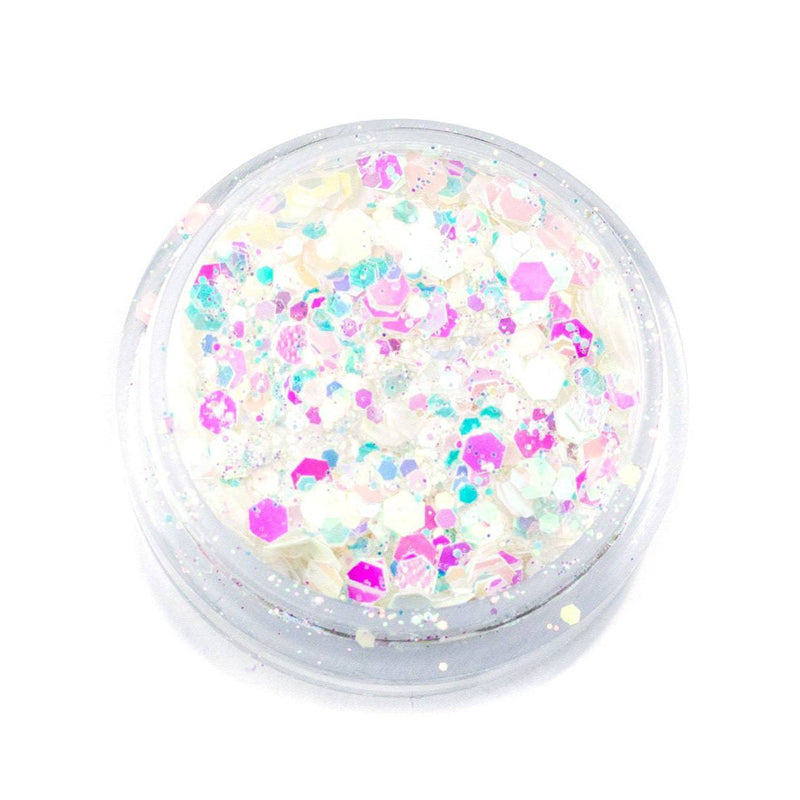 Lunautics BDay Cake - Chunky Iridescent White Glitter Chunky Glitter