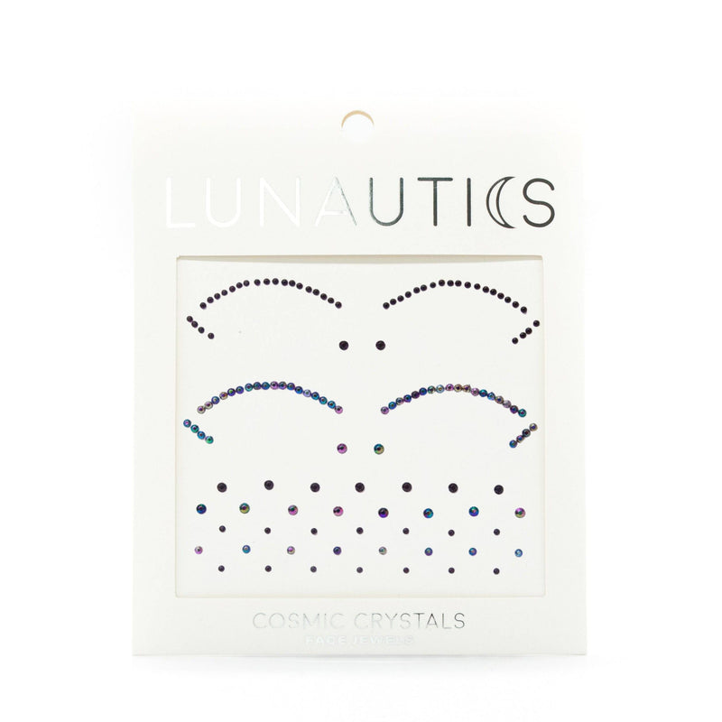 Lunautics Black Face Gem | Iridescent Cut-Crease Face Jewel Face Jewel