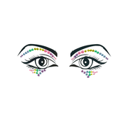 Lunautics Daydream - Rainbow Face Gem Cut Crease Jewels Face Jewel