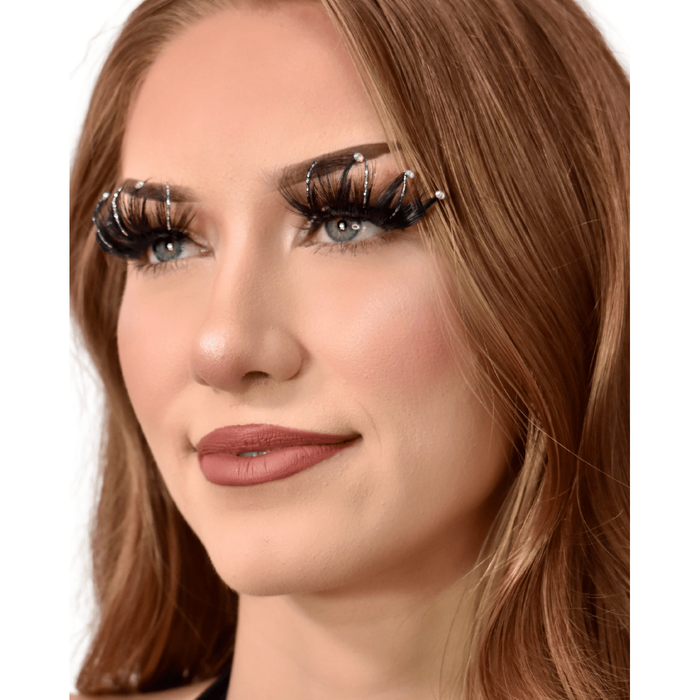 Disco Drama - Glam Full Volume Faux Lashes with Glitter and Jewels