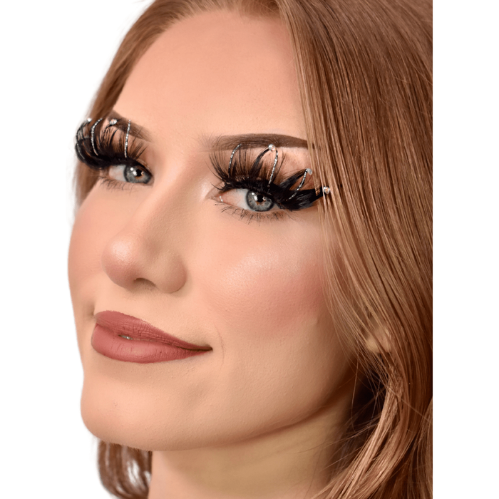 Disco Drama - Glam Full Volume Faux Lashes with Glitter and Jewels