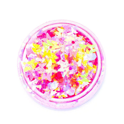 Lunautics Paris - Pink Chunky Glitter with Butterflies Chunky Glitter