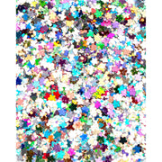 Lunautics Rave Day Rainbow - Metallic Rainbow Chunky Glitter with Flowers Butterflies and Hearts Chunky Glitter