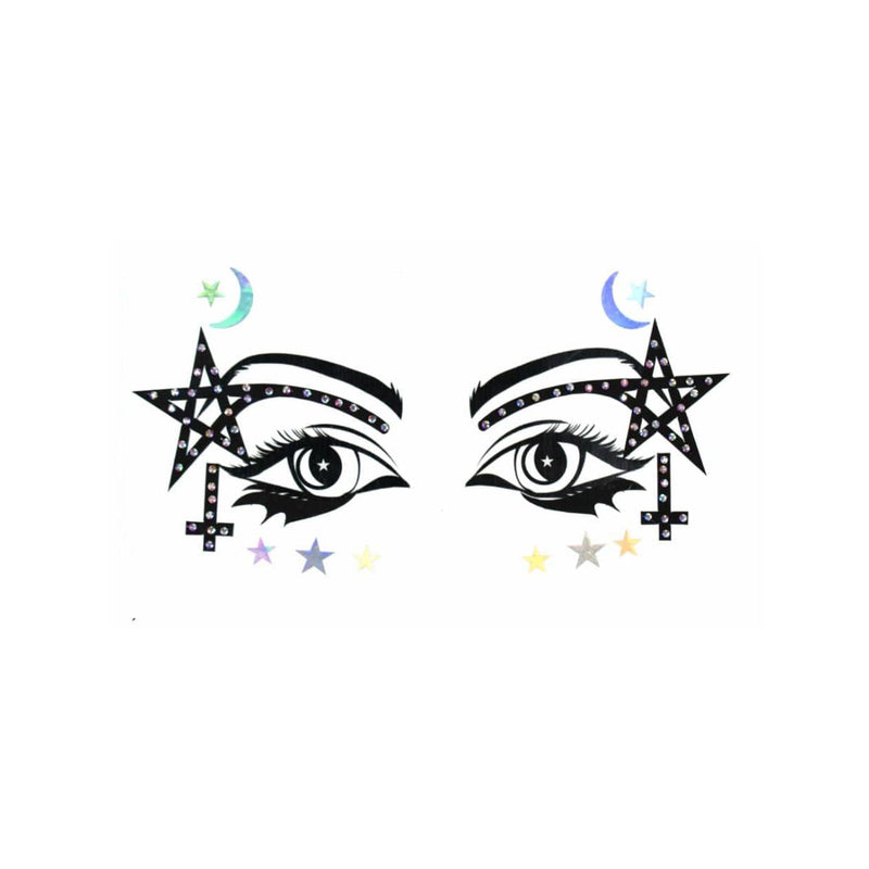 Lunautics Spellbound - Black Graphic Liner Face Stickers Face Jewel