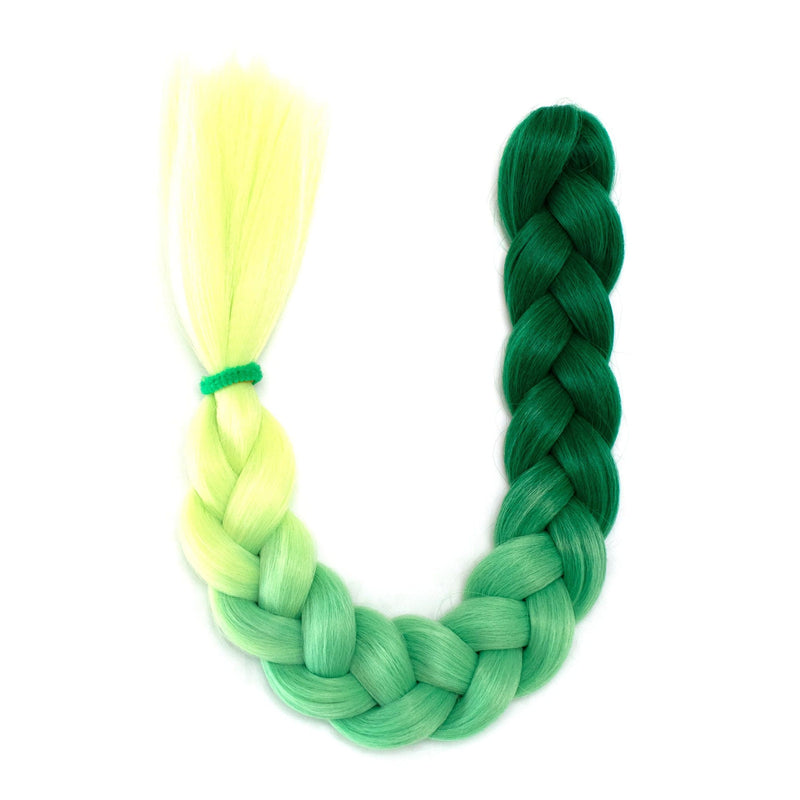 Lunautics Top Shelf - Ombre Green Braid Hair Braid-In Hair