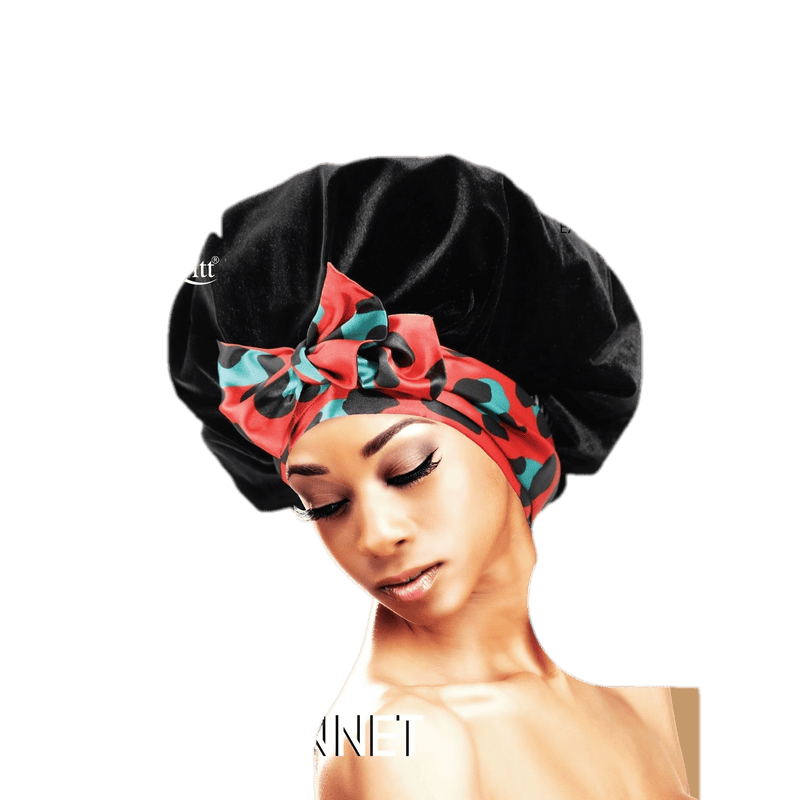 VIP Extensions Lux by Qfitt Velvet Tie Bonnet (L-XL) bonnets