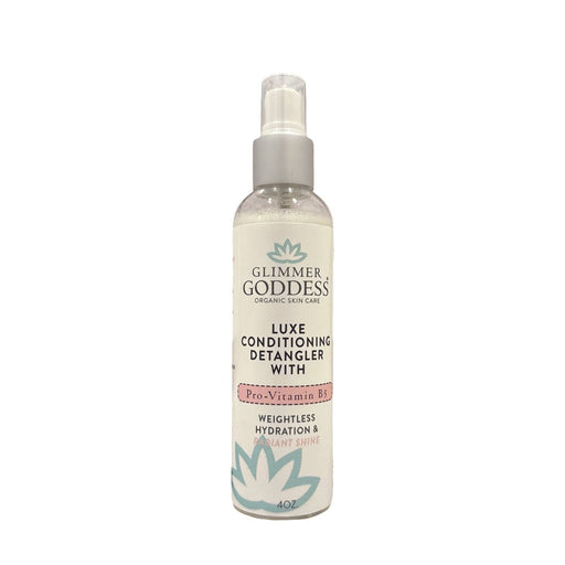 Glimmer Goddess® Organic Skin Care Luxe Conditioning Detangler with Pro-Vitamin B5 – Weightless Hydration & Radiant Shine Hair Care