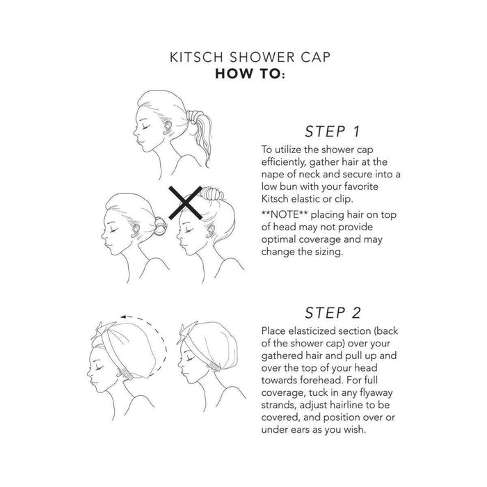 Kitsch - Luxury Shower Cap - Blush Dot