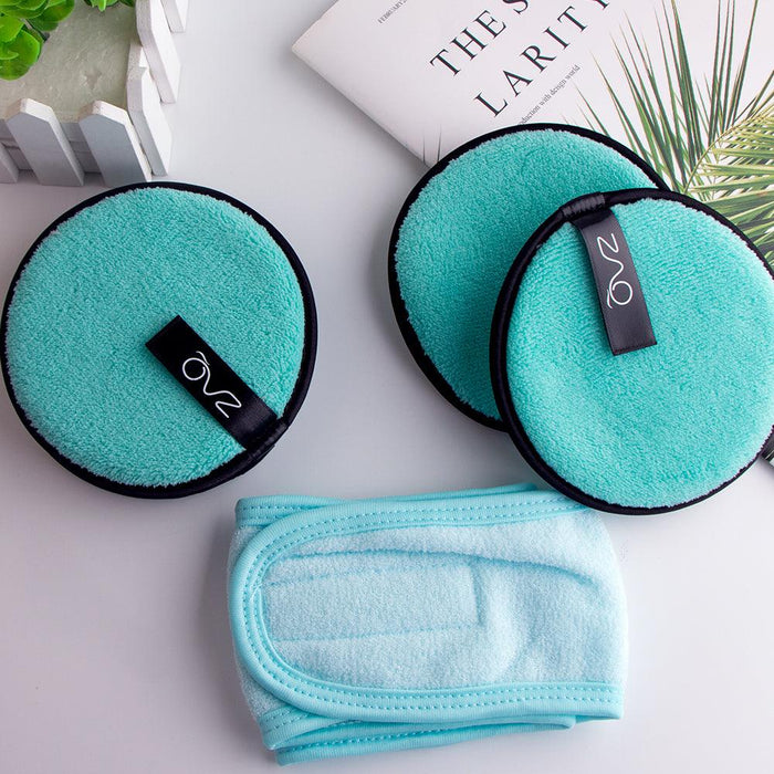 ZAQ Skin & Body - ZAQ Skin & Body -  Reusable Makeup Remover Pads 4pack with Spa facial Headband