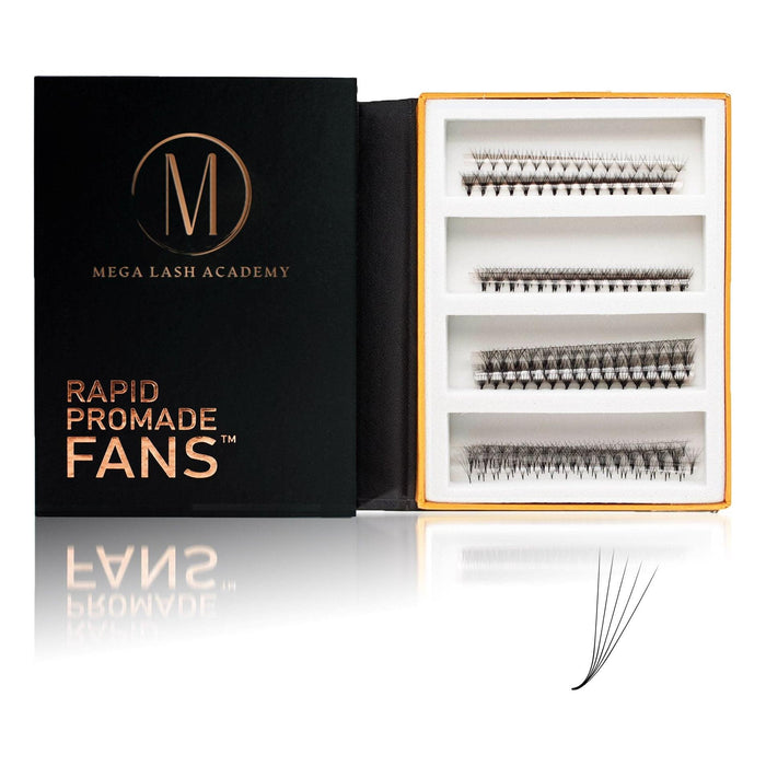 Mega Lash Academy -  M Curl 5D Rapid Promade Fans - 600 Fans