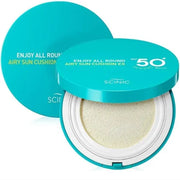 AsiaBeautyMall SCINIC Enjoy All Round Airy Sun Cushion SPF 50+ PA++++ Sunscreen