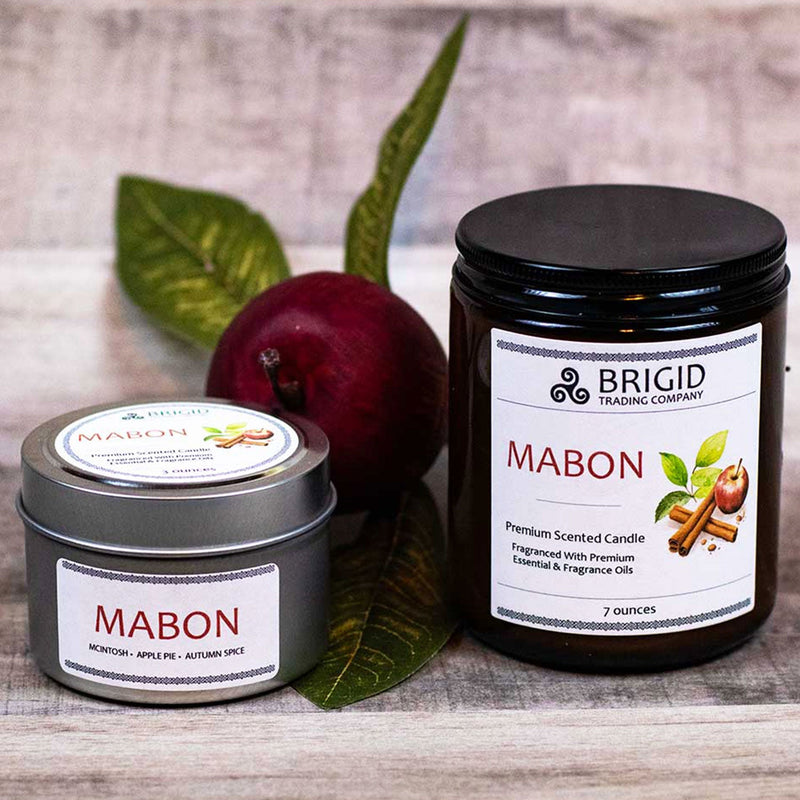 Brigid Trading Company Mabon Soy Wax Candle - McIntosh Apple, Granny Smith, Apple Pie & Harvest Spices Premium Scented Candle