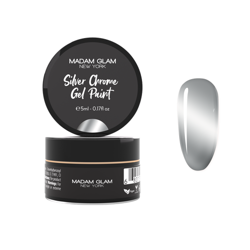Madam Glam Silver Chrome Gel Paint