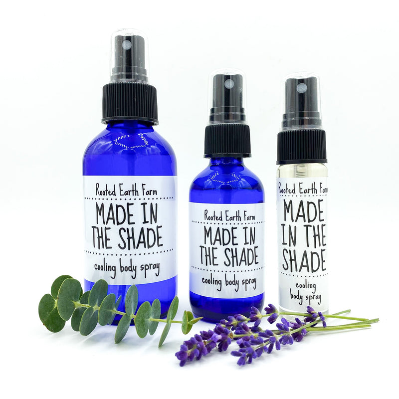 Rooted Earth Farm + Apothecary Made in the Shade Cooling Body Spray Room + Body Sprays
