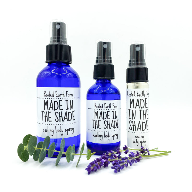 Rooted Earth Farm + Apothecary Made in the Shade Cooling Body Spray Room + Body Sprays