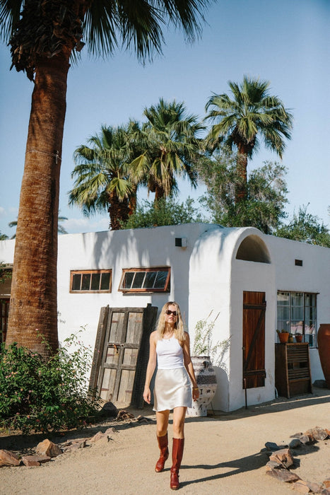 Madison Slip Skirt I Ivory White (Pre Order Ships 06/22/24)