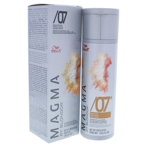 VIP Extensions Wella Blondor Magma Pigmented Lightener, 4.2 oz Hair Color Developer Gray /07 Natural Brown