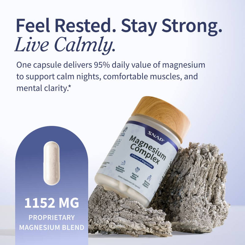 Snap Supplements Magnesium Complex - 2 Bottles hidden