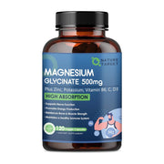 Nature Target Magnesium Glycinate, 120 Veggie Capsules Magnesium Glycinate
