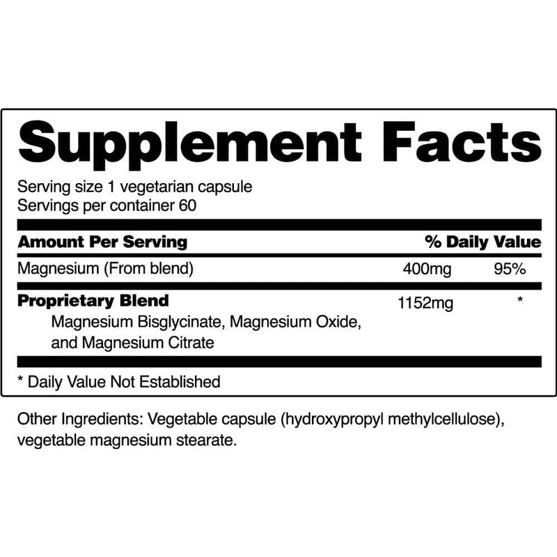 Snap Supplements Magnesium Complex - 6 Bottles hidden