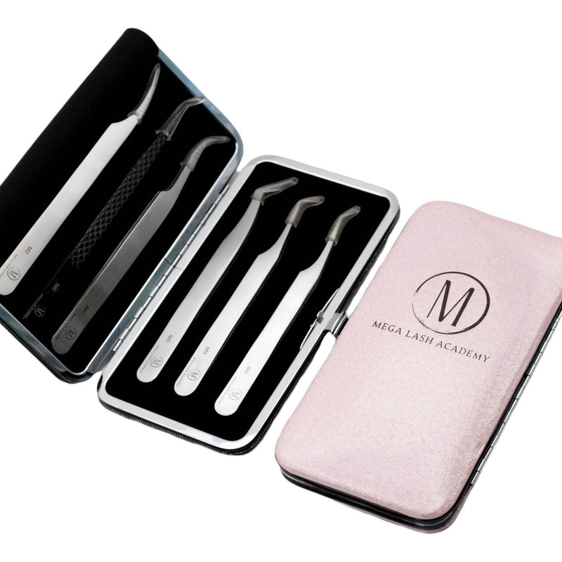 Mega Lash Academy Magnetic Tweezer Case Tweezers