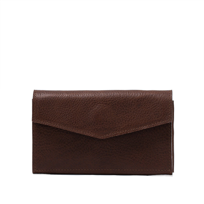 Leather AirTag Long Flap Wallet by Geometric Goods