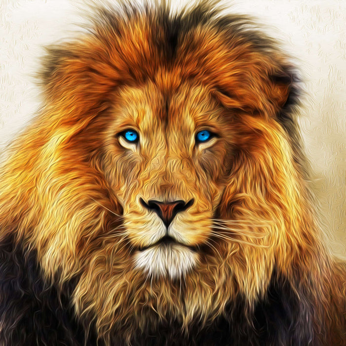 Blue Eyed Lion Wall Art