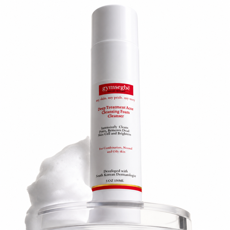 gymsegbë Deep Treatment Acne Cleansing Foam Cleanser Acne Treatments & Kits White Smoke 1 Bottle,2 Bottles Save $4,3 Bottles Save $9