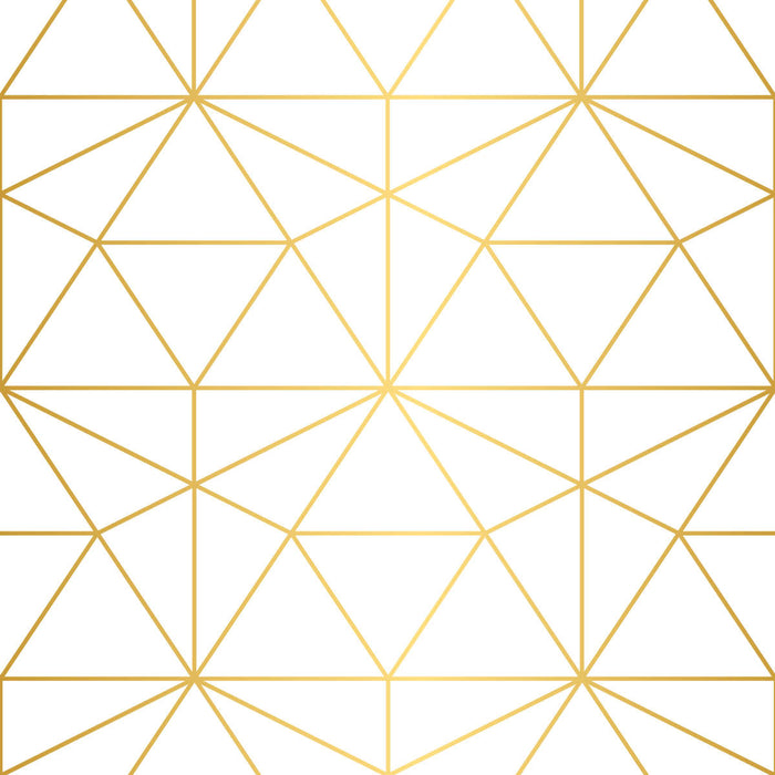 Golden Lattice Wall Art