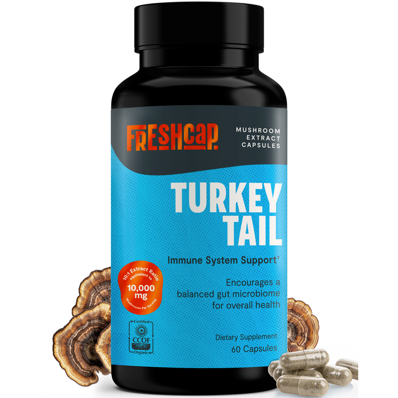 FreshCap Mushrooms Organic Turkey Tail Mushroom Capsules Capsules