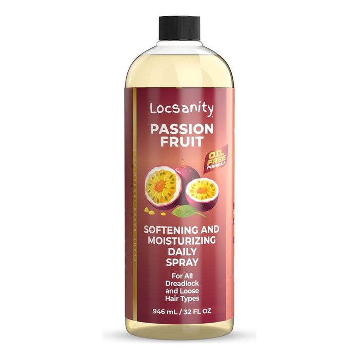 Locsanity Passion Fruit Softening and Moisturizing Daily Spray for Locs, Dreadlocks, Sisterlock, Microlock, Locs, Oil-Free Hair Scalp Moisturizer