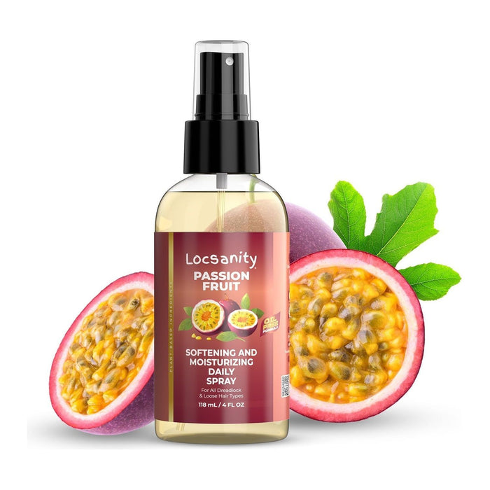 Locsanity Passion Fruit Softening and Moisturizing Daily Spray for Locs, Dreadlocks, Sisterlock, Microlock, Locs, Oil-Free Hair Scalp Moisturizer