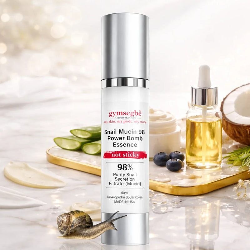 gymsegbë Snail Mucin 98 Power Bomb Essence Anti-Aging Facial White Smoke 1 Bottle,2 Bottles Save $0.99,3 Bottles Save $2.98,4 Bottles Save $4.97