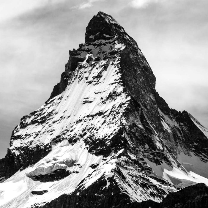 Monochromic Matterhorn Mountain Wall Art