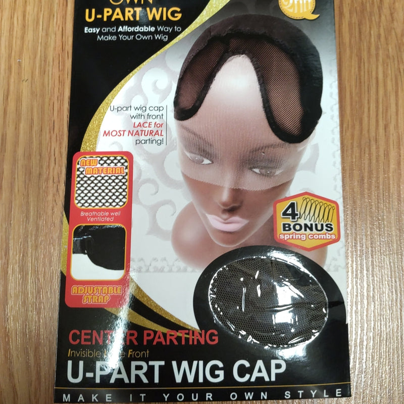 VIP Extensions Make your own Wig U-Part Wig cap Center Parting 5015 Black Hair Extension Accessories